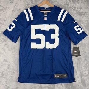 Indianapolis Colts #53 Shaquille Leonard Nike On Field Jersey Medium NEW $130